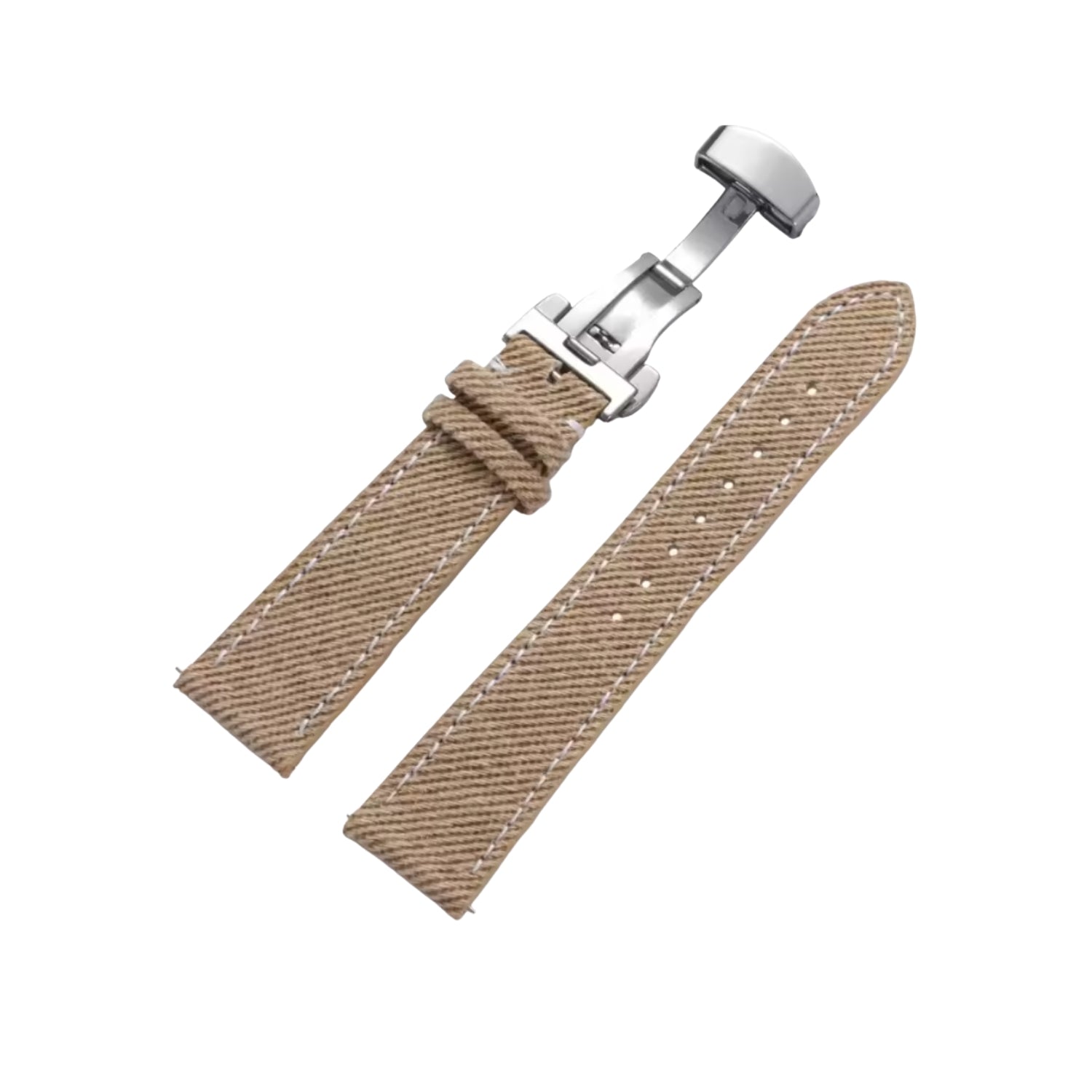 Beige Handmade Denim Watch Strap – DenimaTex™ by Helvetus® - Helvetus