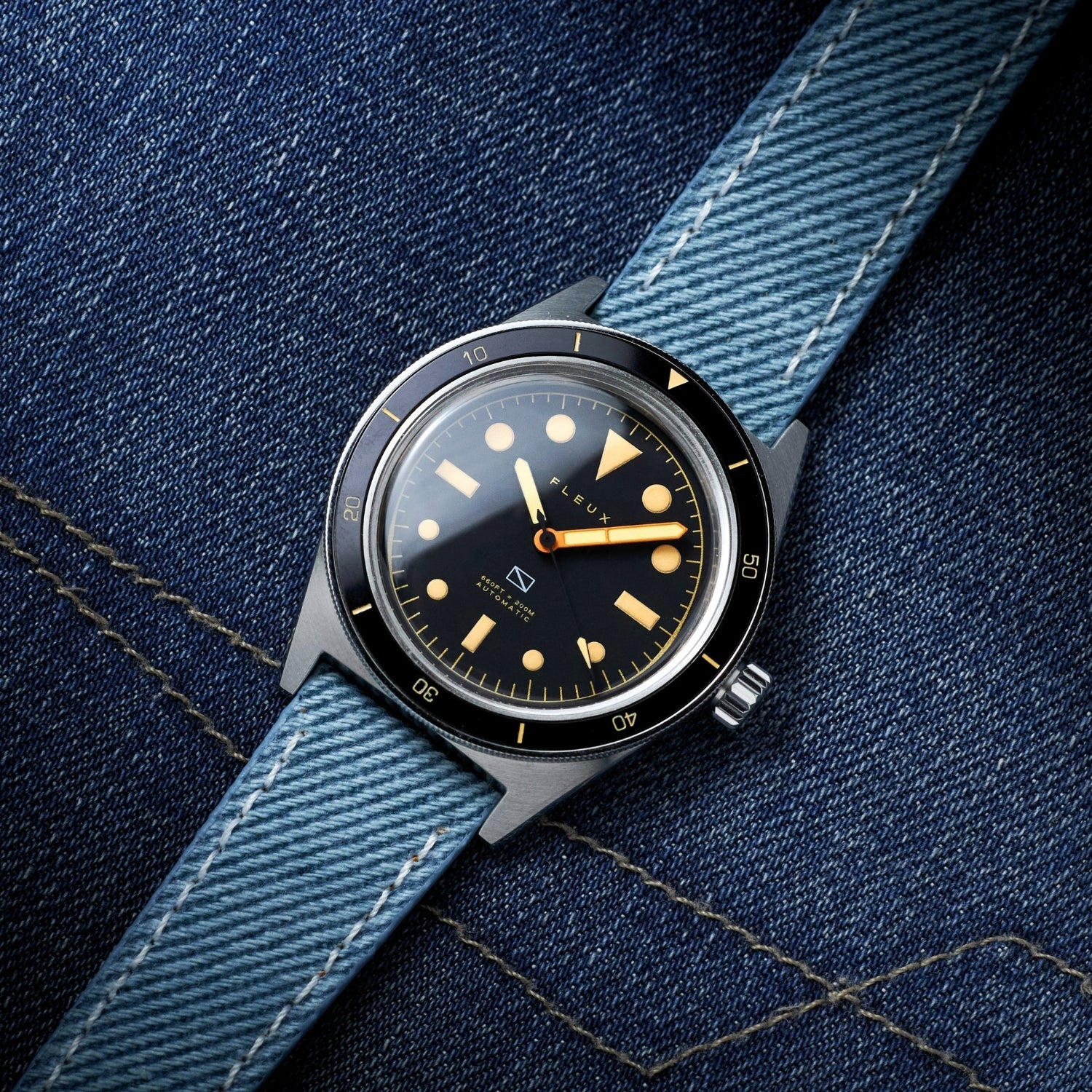 Blue Handmade Denim Watch Strap – DenimaTex™ by Helvetus® - Helvetus