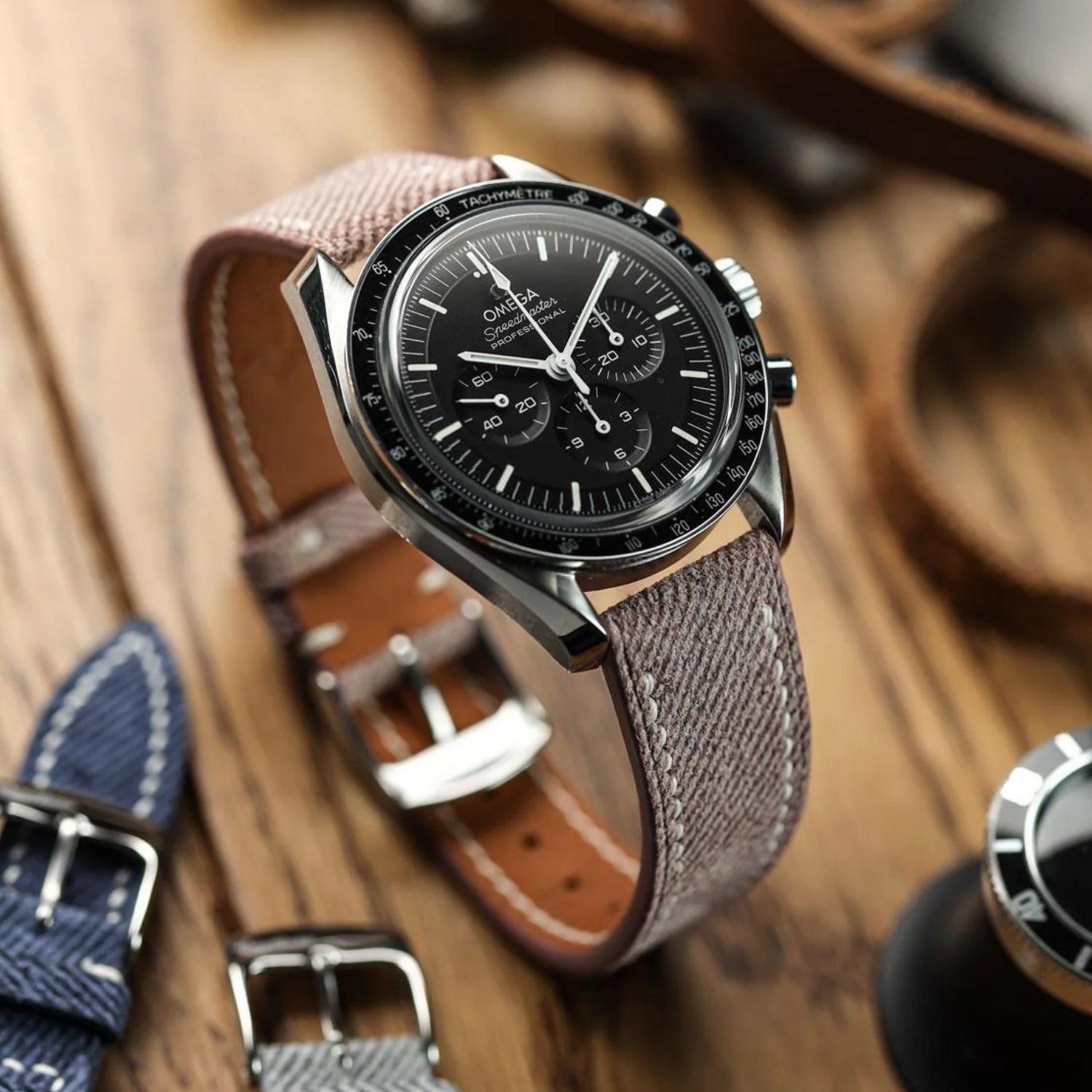 Brown Handmade Denim Watch Strap – DenimaTex™ by Helvetus® - Helvetus