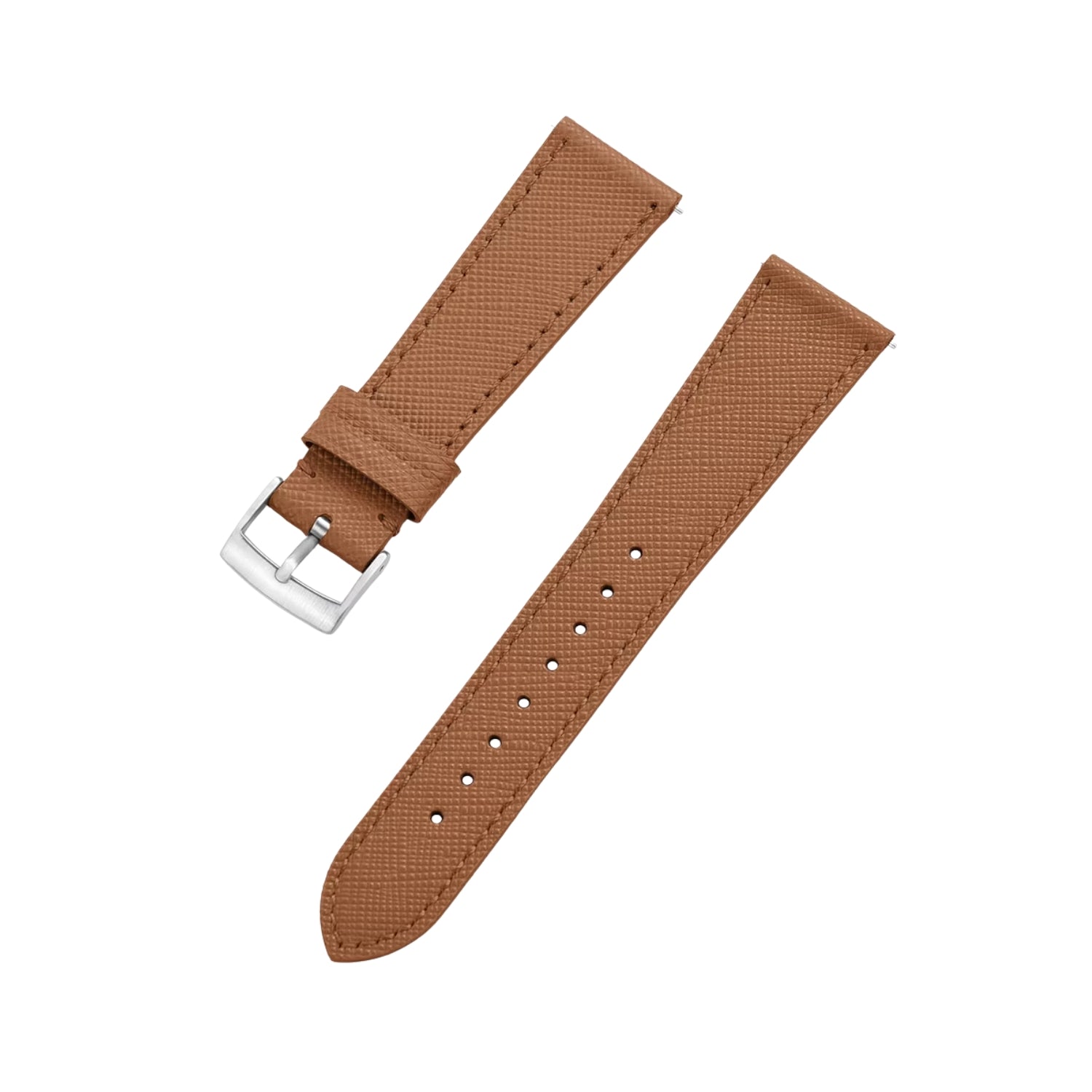 Brown Leather Watch Strap – Handcrafted Replacement Band – Helvetus® - Helvetus
