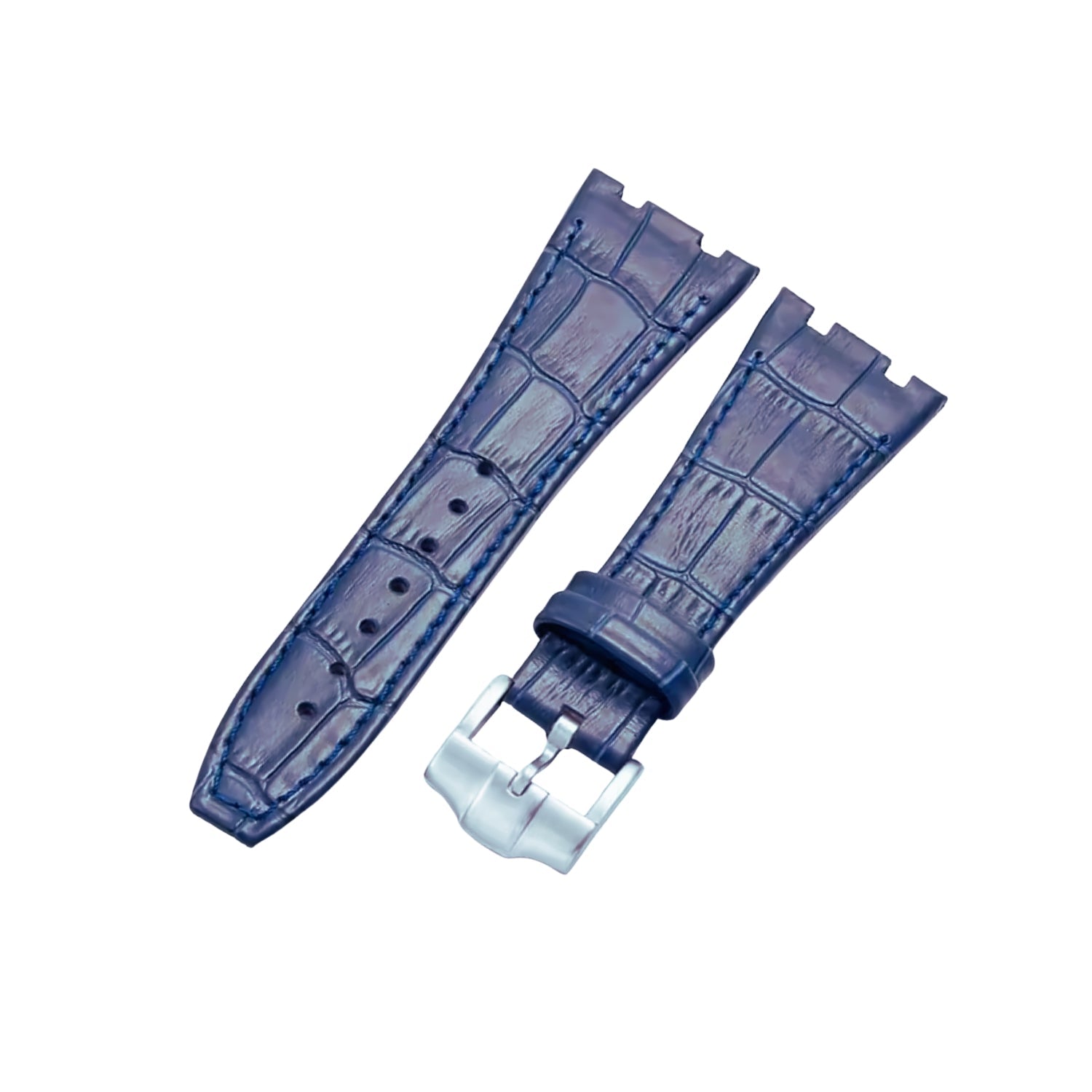 Crocodile Strap - For all Audemars Piguet Royal Oak 41mm - Blue - Helvetus