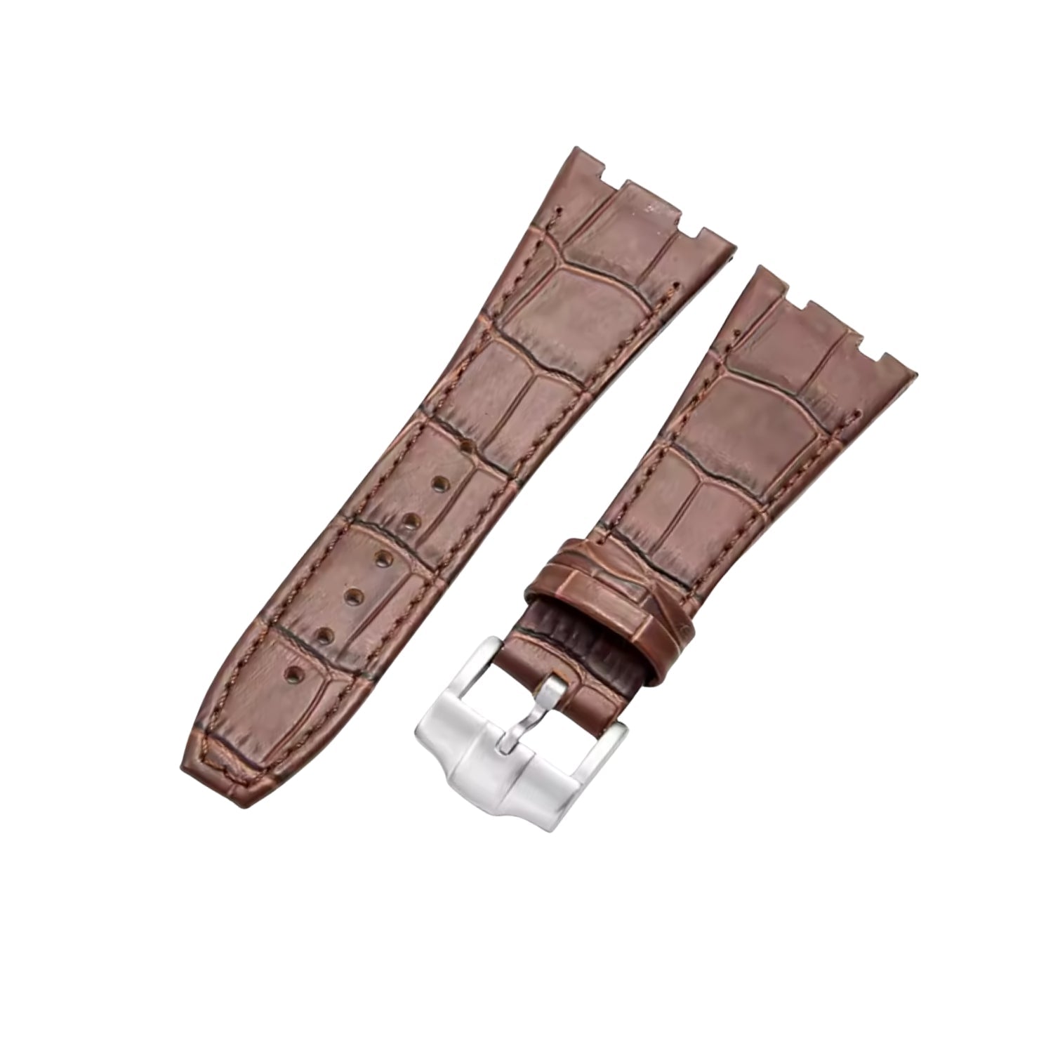 Crocodile Strap - For all Audemars Piguet Royal Oak 41mm - Brown - Helvetus