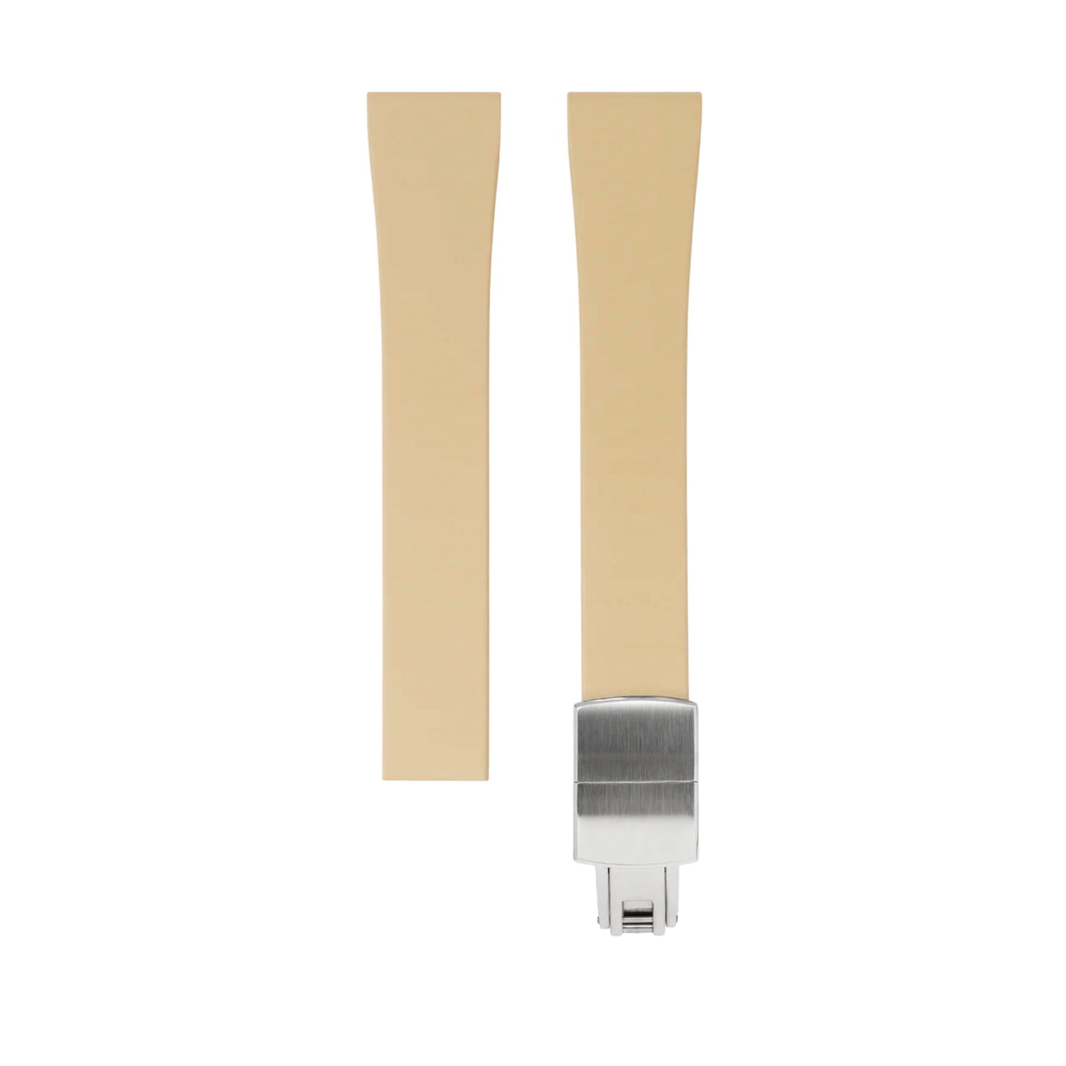 CTS Rubber Strap - Cartier Santos - Dumont - Beige - Helvetus