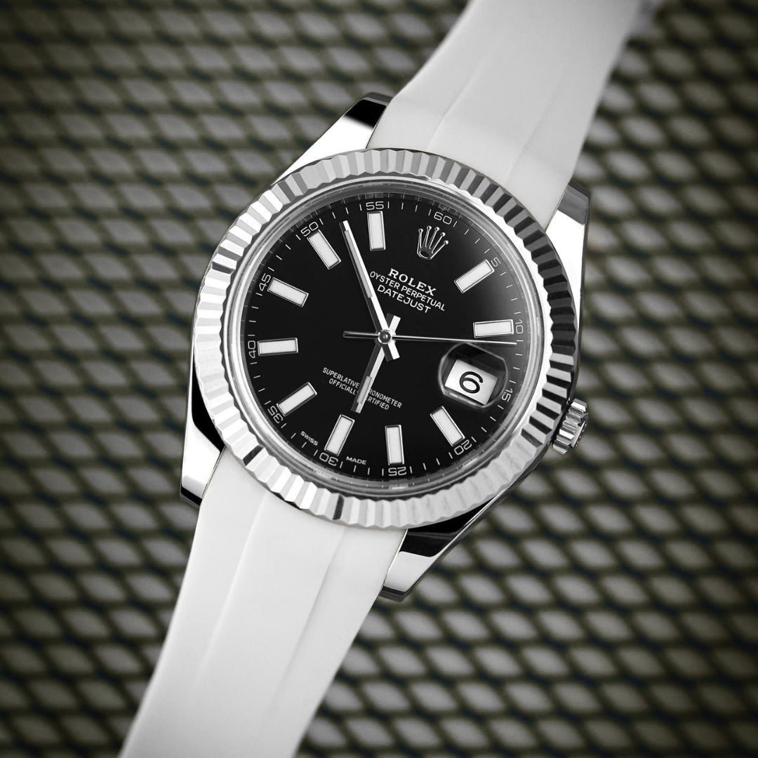 Deployant Strap - For Rolex Datejust 41mm - White - Helvetus