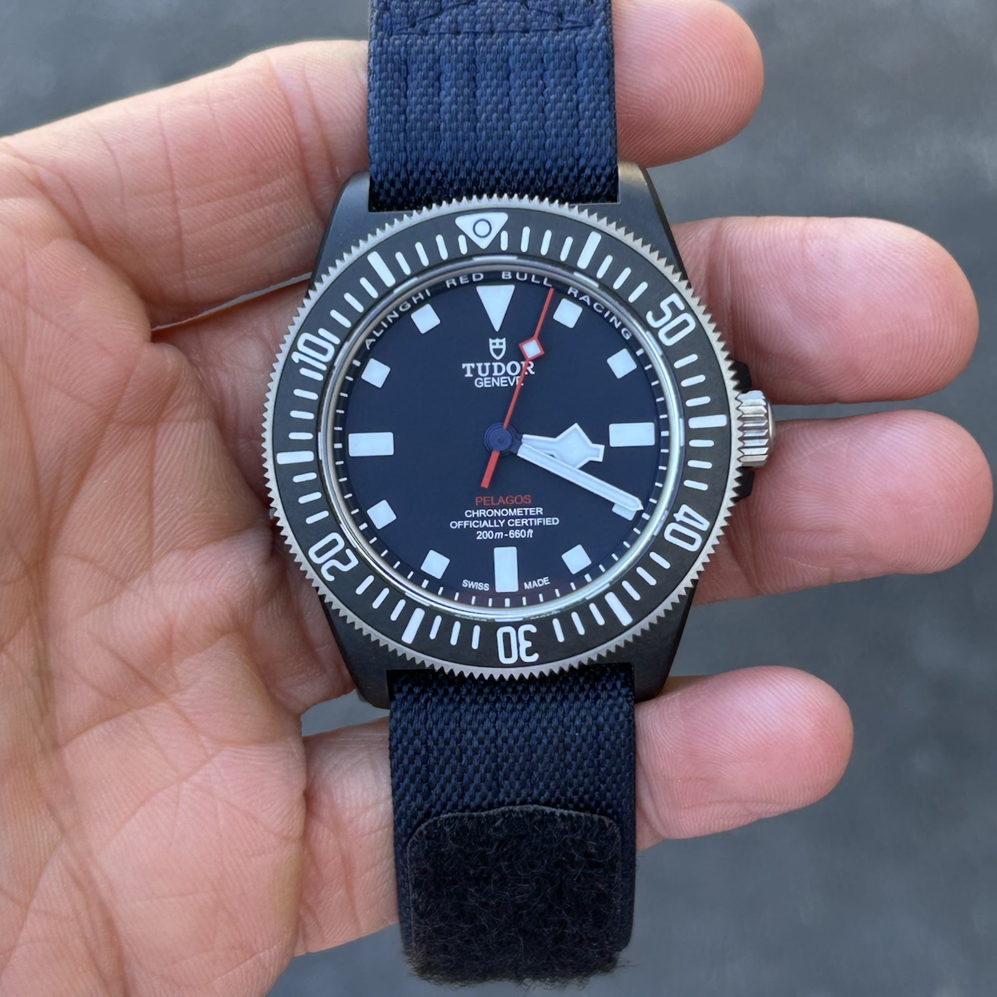 Nylon Strap - For Tudor Pelagos FXD - Navy Blue - Helvetus