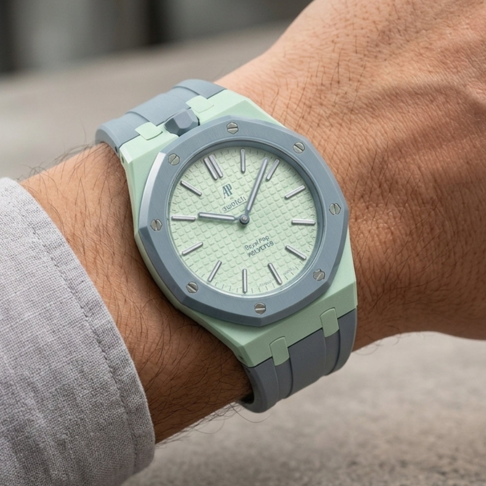 Royal Pop Wrist Strap & Case — For Blaue Acht (Lépine, Crown at 12) - Helvetus