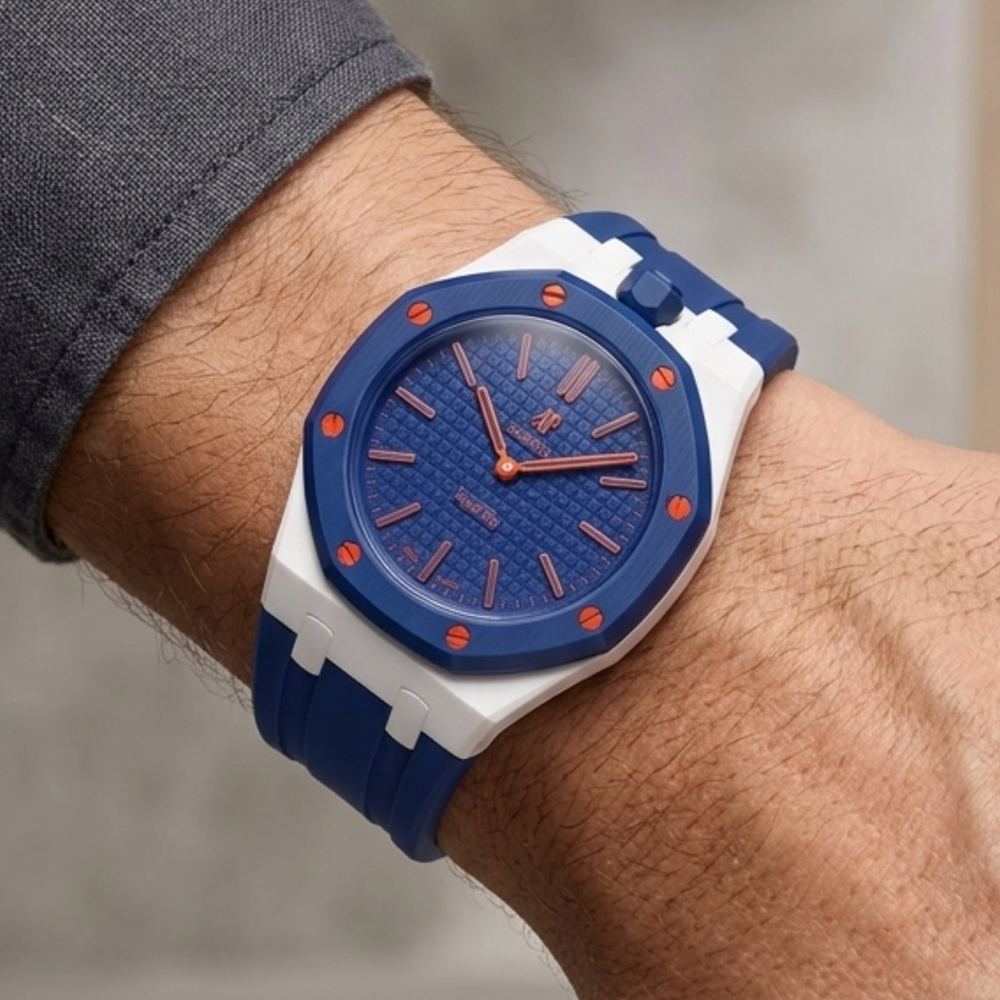 Royal Pop Wrist Strap & Case — For Orenji Hachi (Lépine, Crown at 12) - Helvetus