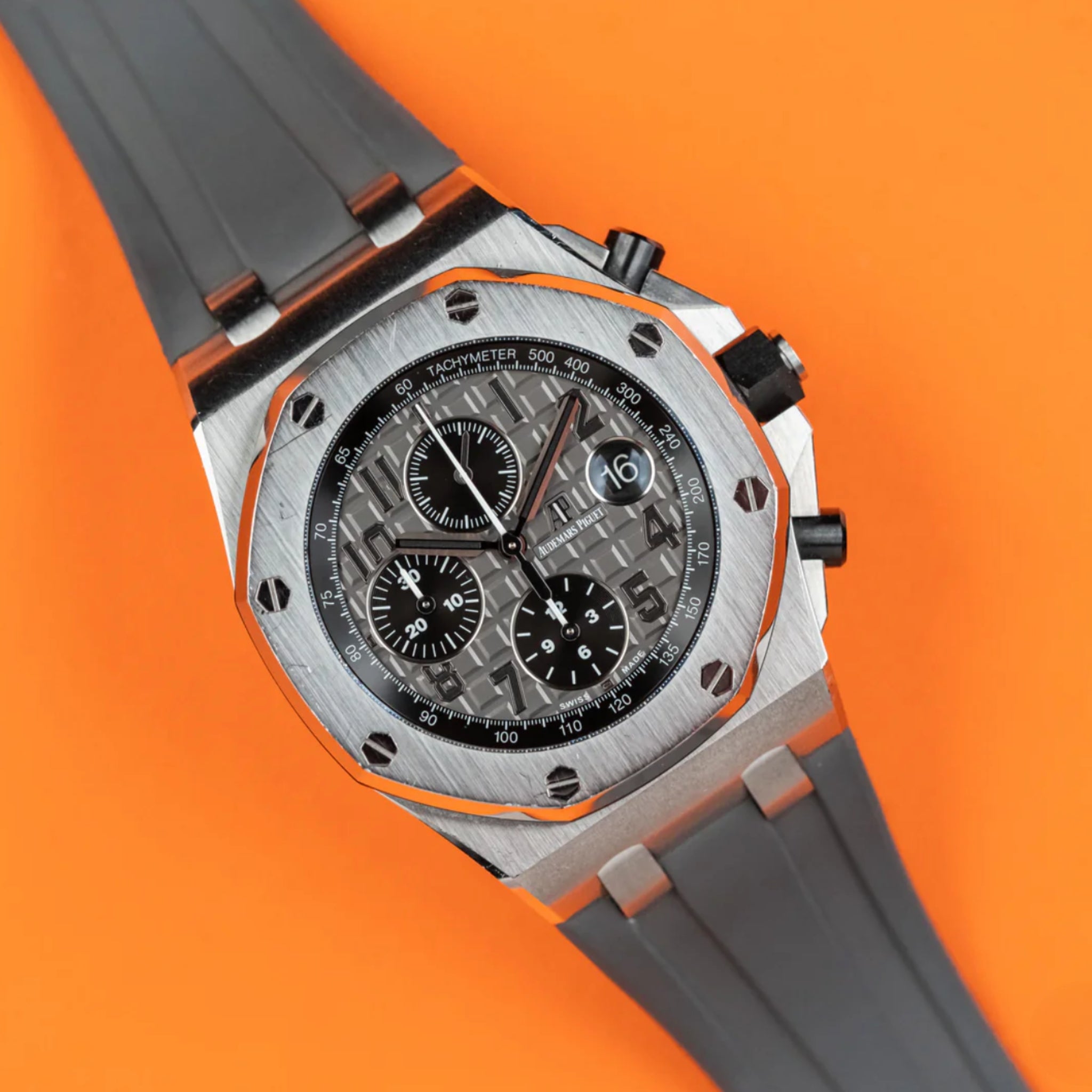 Rubber Strap - For all Audemars Piguet Offshore 42mm - Grey - Helvetus