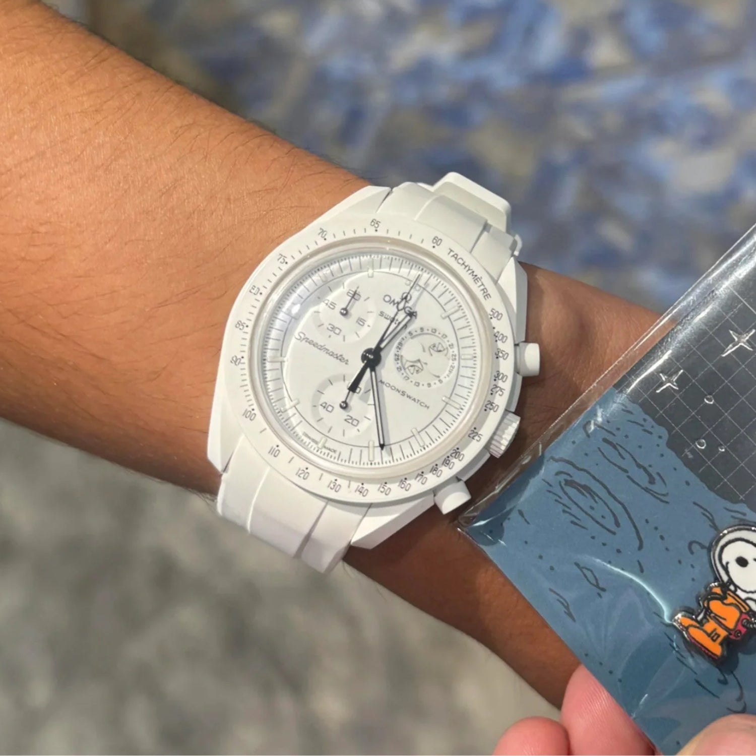 Rubber Strap - For Mission to the Moonphase - Snoopy | Omega X Swatch | MoonSwatch - White - Helvetus