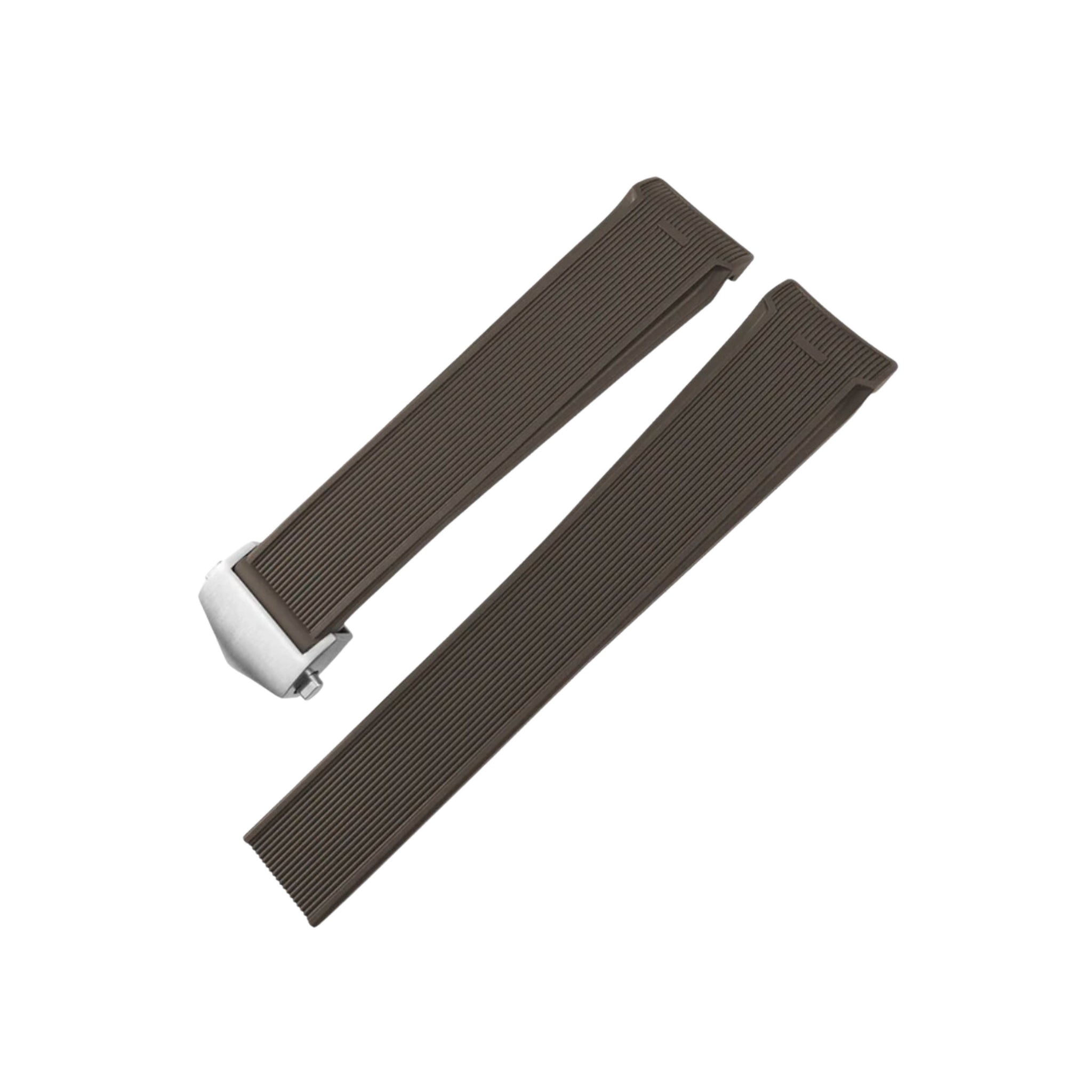 Rubber Strap - For Tag Heuer Aquaracer - Brown - Helvetus