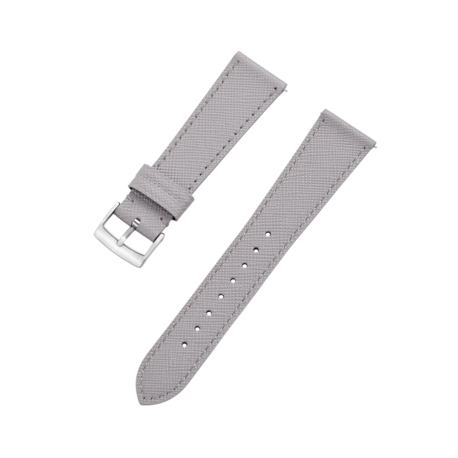 Bracelet en cuir - Gris - Design classique