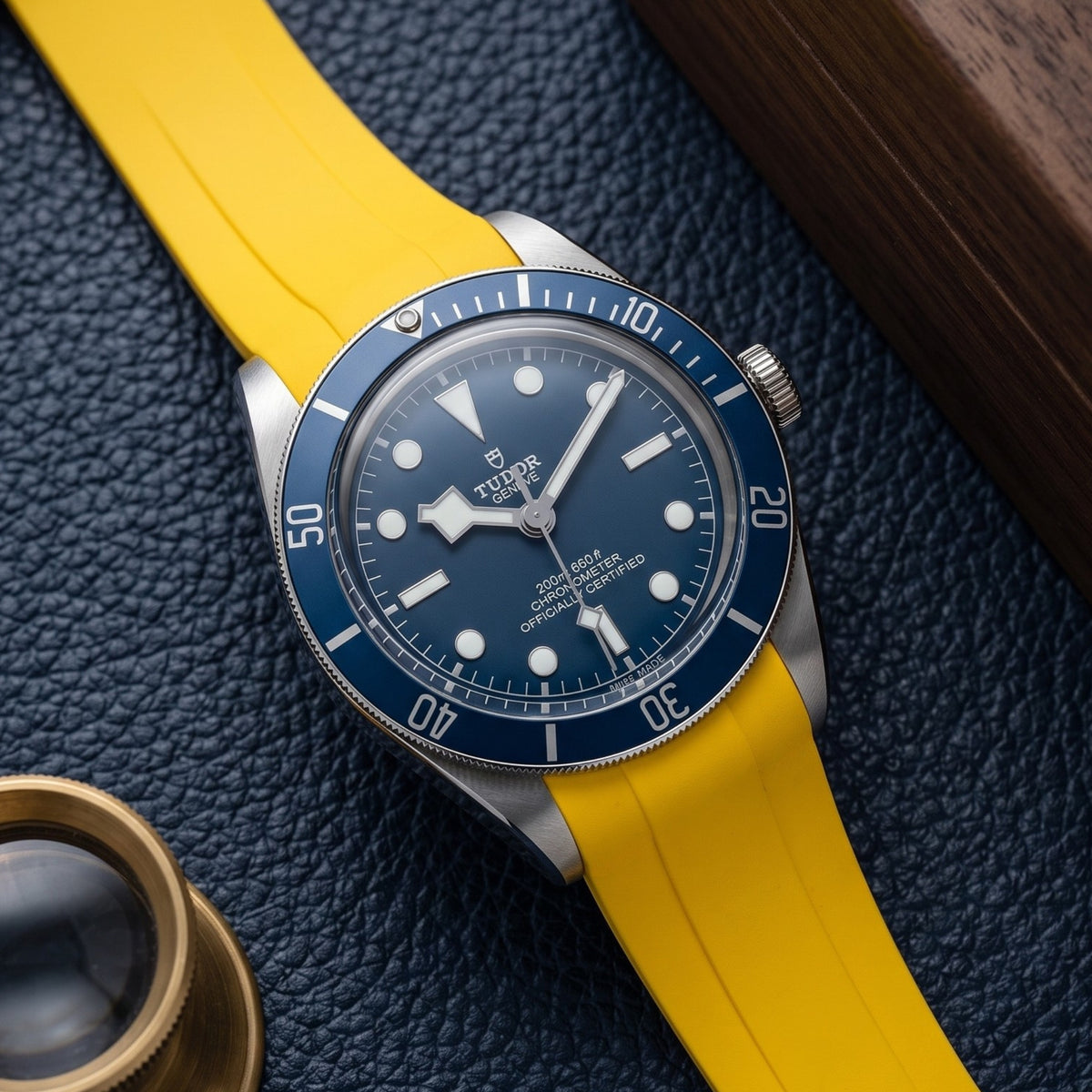 Bracelet en caoutchouc - Pour tous les modèles Tudor Black Bay - Jaune
