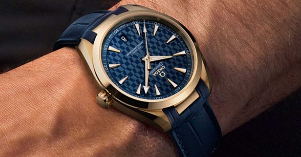 Omega Seamaster Aqua Terra Tokyo 2020 Gold 522.53.41.21.03.001 Strap Guide – Best Rubber Straps & Fit - Helvetus