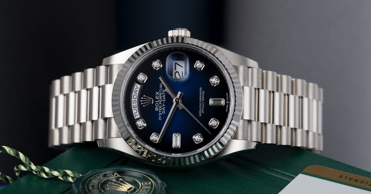 Rolex Day-Date 36 128239 Strap Guide – Best Rubber Straps for the White Gold President - Helvetus