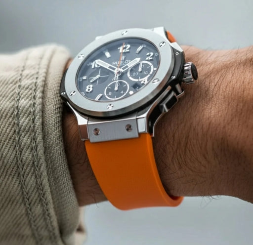 Bracelets de montre luxueux en silicone pour Hublot Yubo, Big Bang