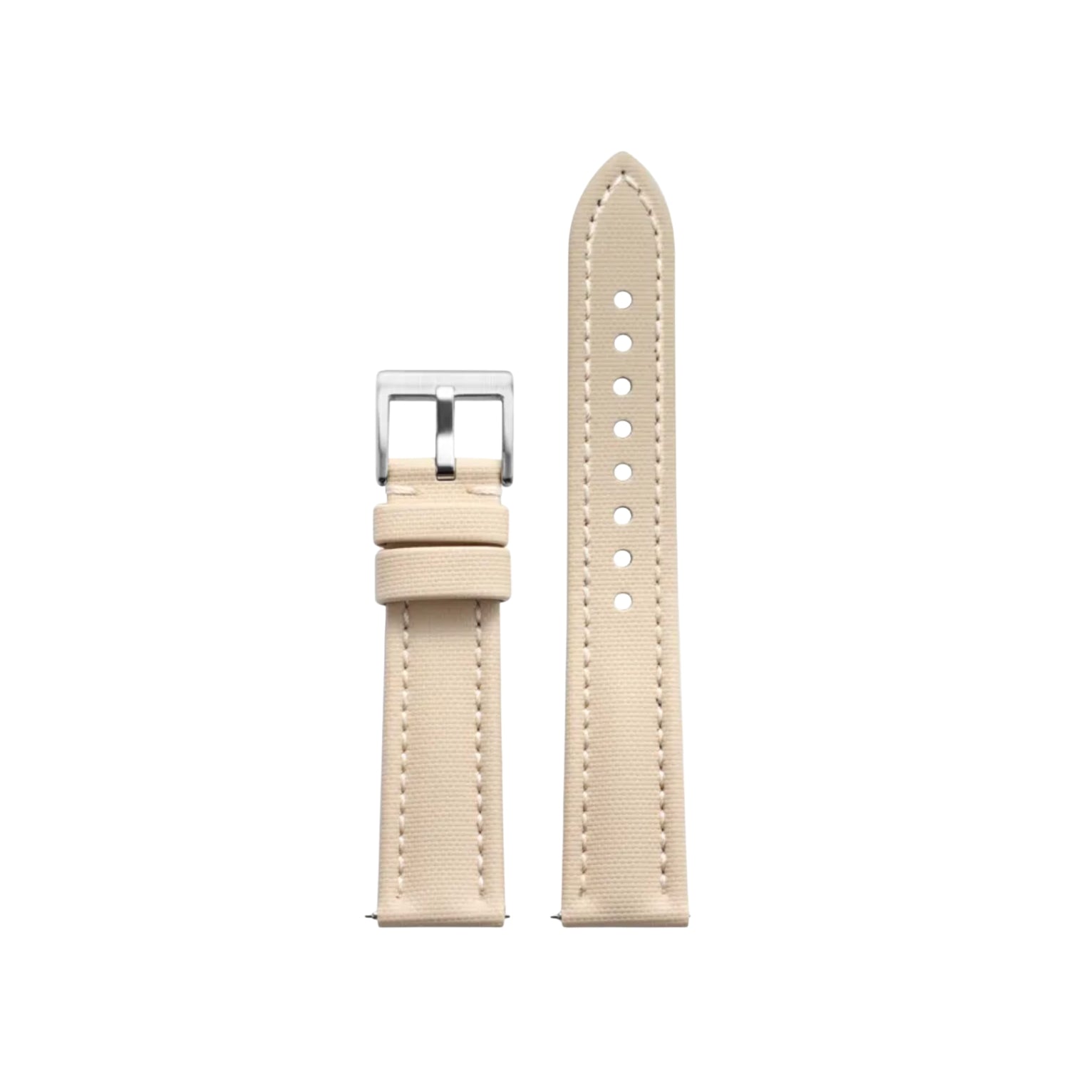 Bracelet montre en caoutchouc FKM motif toile à voile Beige – MarinerTex™ par Helvetus®