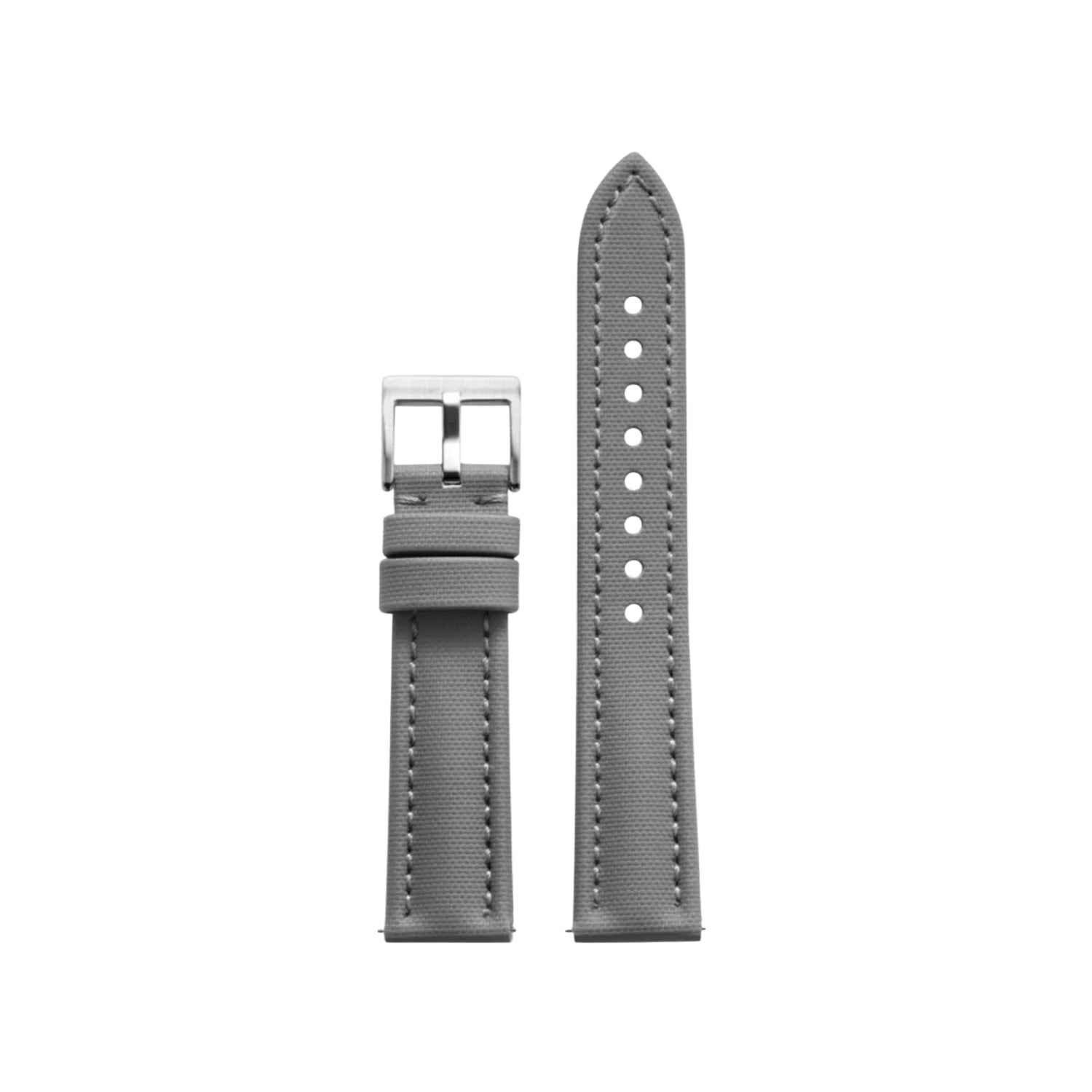 Bracelet montre en caoutchouc FKM motif toile à voile Gris – MarinerTex™ par Helvetus®