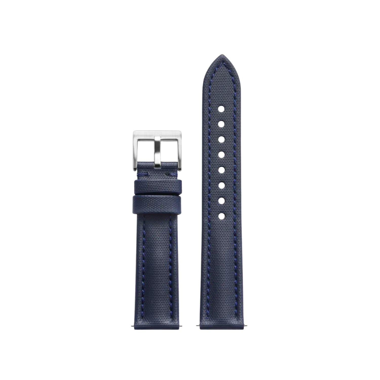 Bracelet montre en caoutchouc FKM motif toile à voile Bleu Marine – MarinerTex™ par Helvetus®
