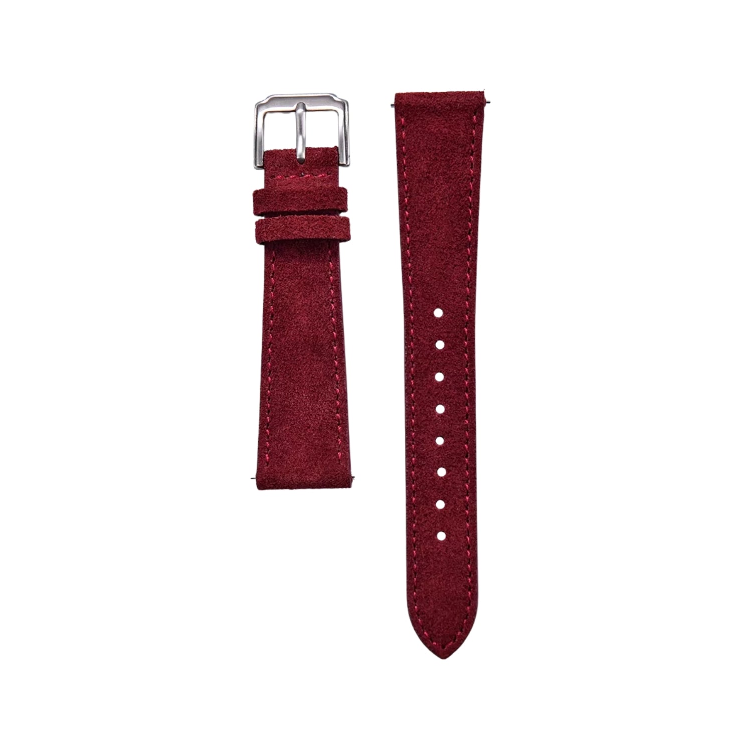 Bracelet en cuir suédé – Rouge – Helvetus®