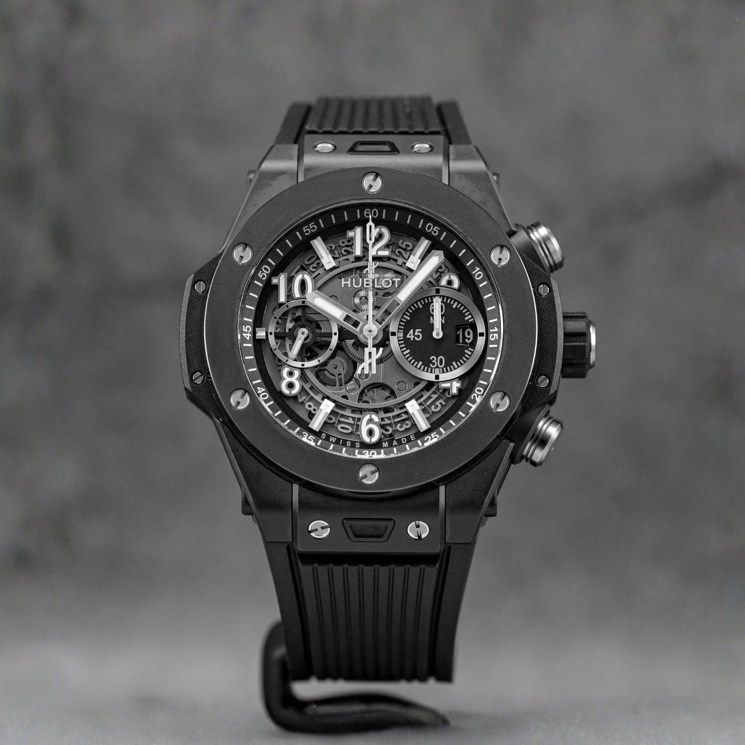 Hublot Big Bang Unico Click Strap in Rubber - Black - Helvetus
