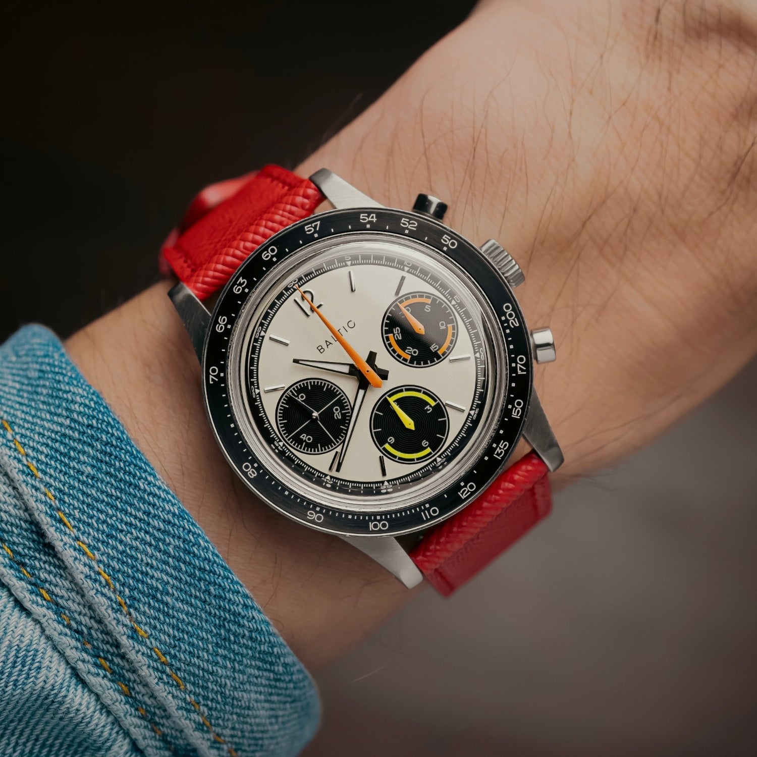 Red Leather Watch Strap – Handcrafted Replacement Band – Helvetus® - Helvetus