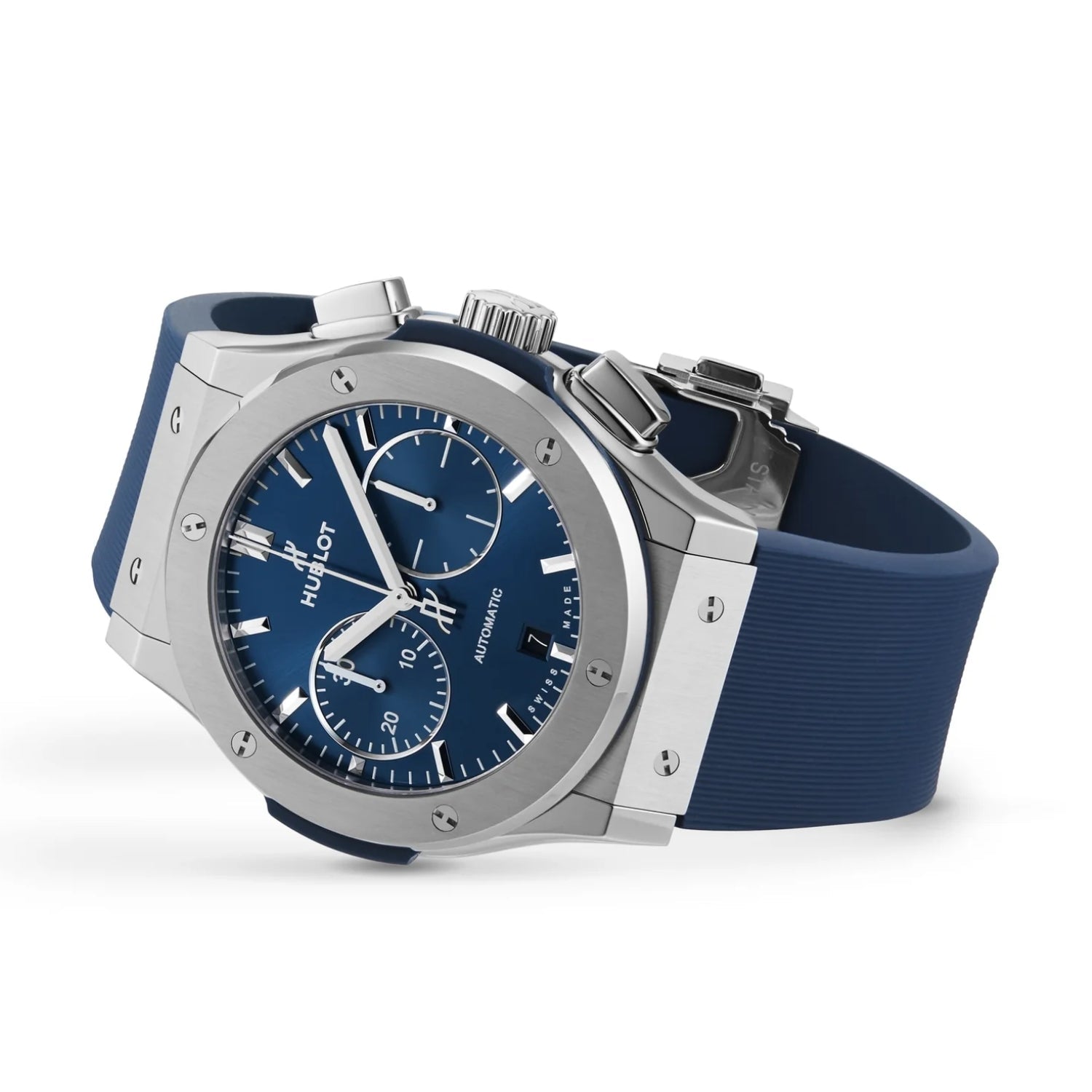 Rubber Strap - For Hublot Classic Fusion - Blue - Helvetus
