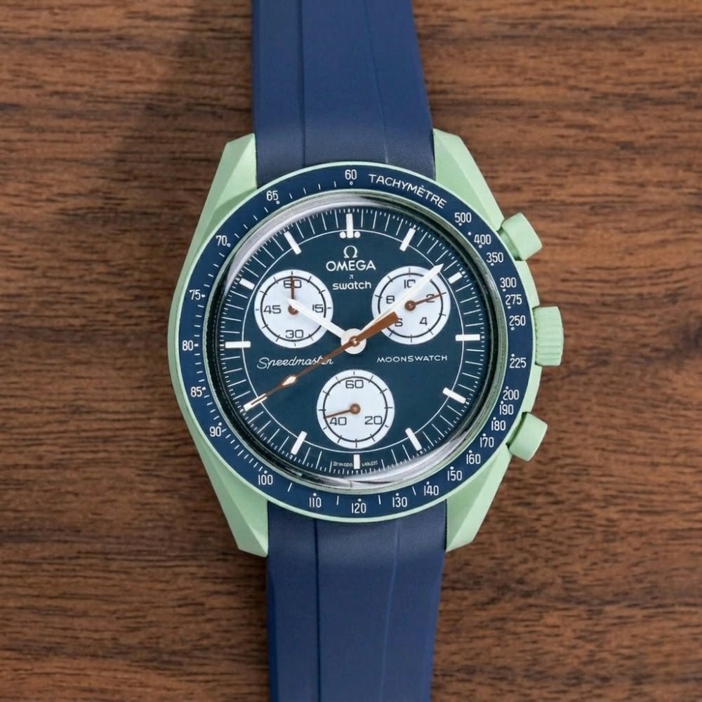 Rubber Strap - For Mission on Earth | Omega X Swatch | MoonSwatch - Blue - Helvetus