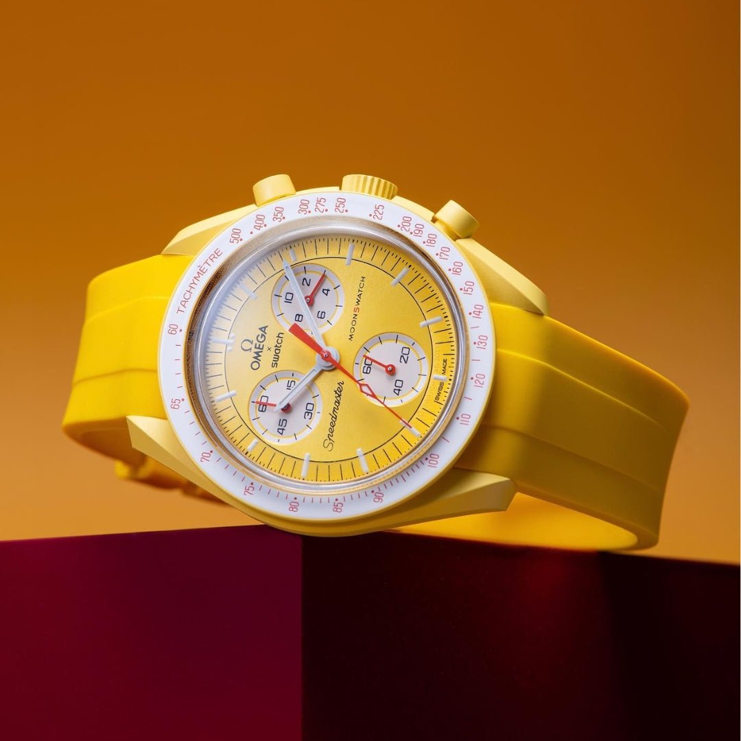 Rubber Strap - For Mission to the Sun | Omega X Swatch | MoonSwatch - Yellow - Helvetus