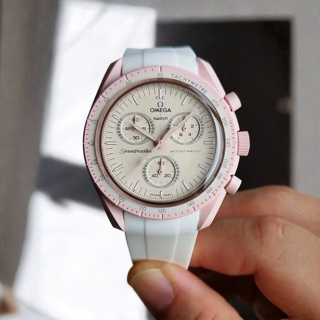 Bracelet pour montre Mission to Venus Moonwatch blanc - Helvetus