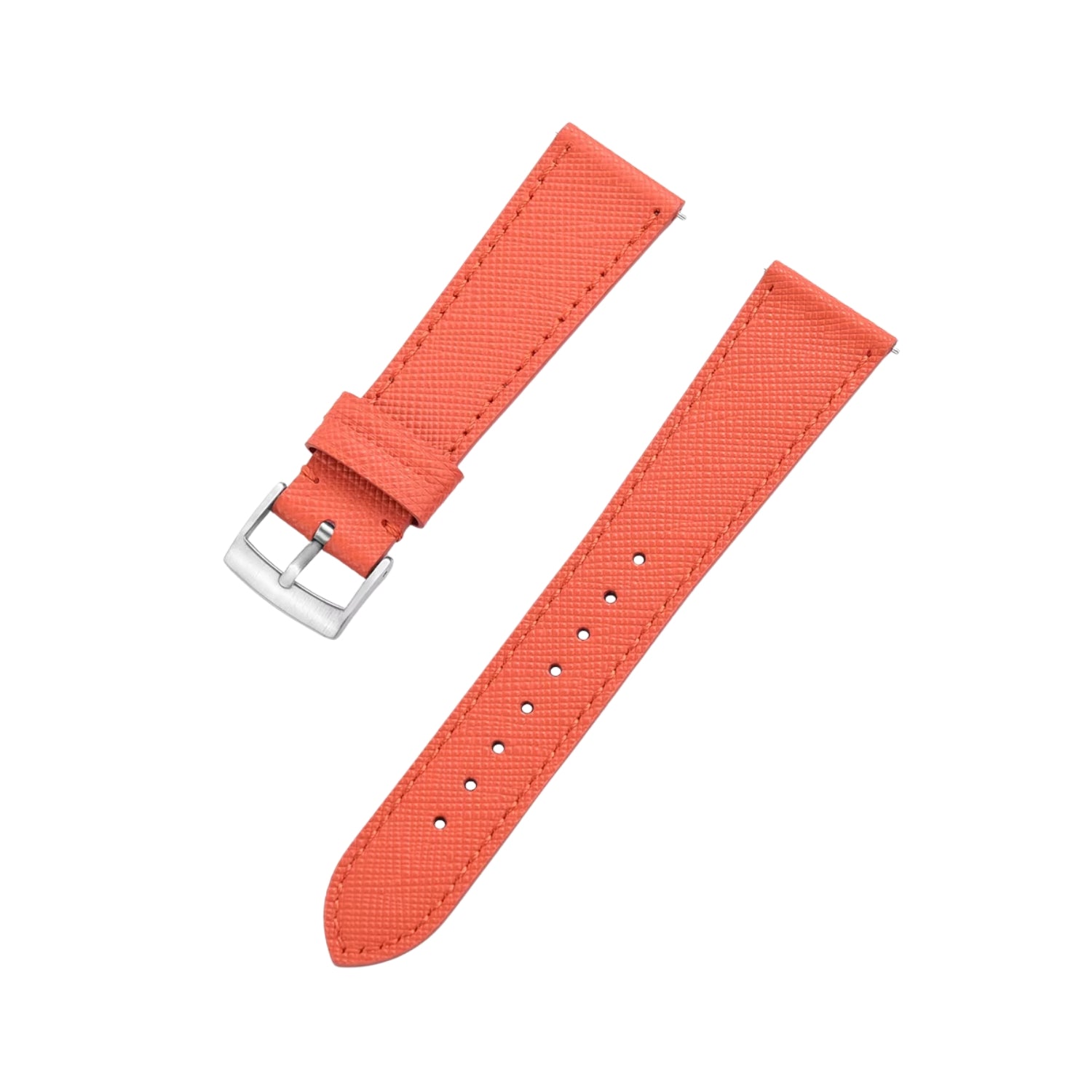 Bracelet en cuir - Orange - Design classique