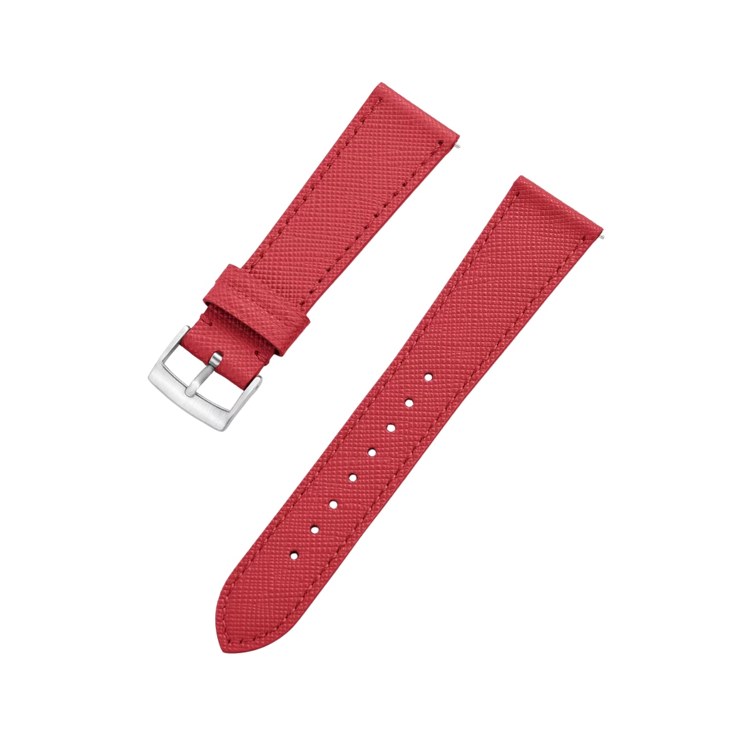 Bracelet en cuir - Rouge - Design classique