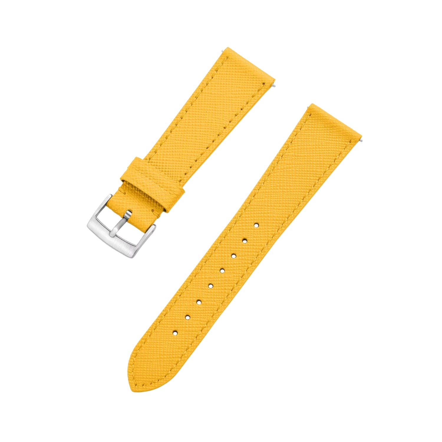 Bracelet en cuir - Jaune - Design classique