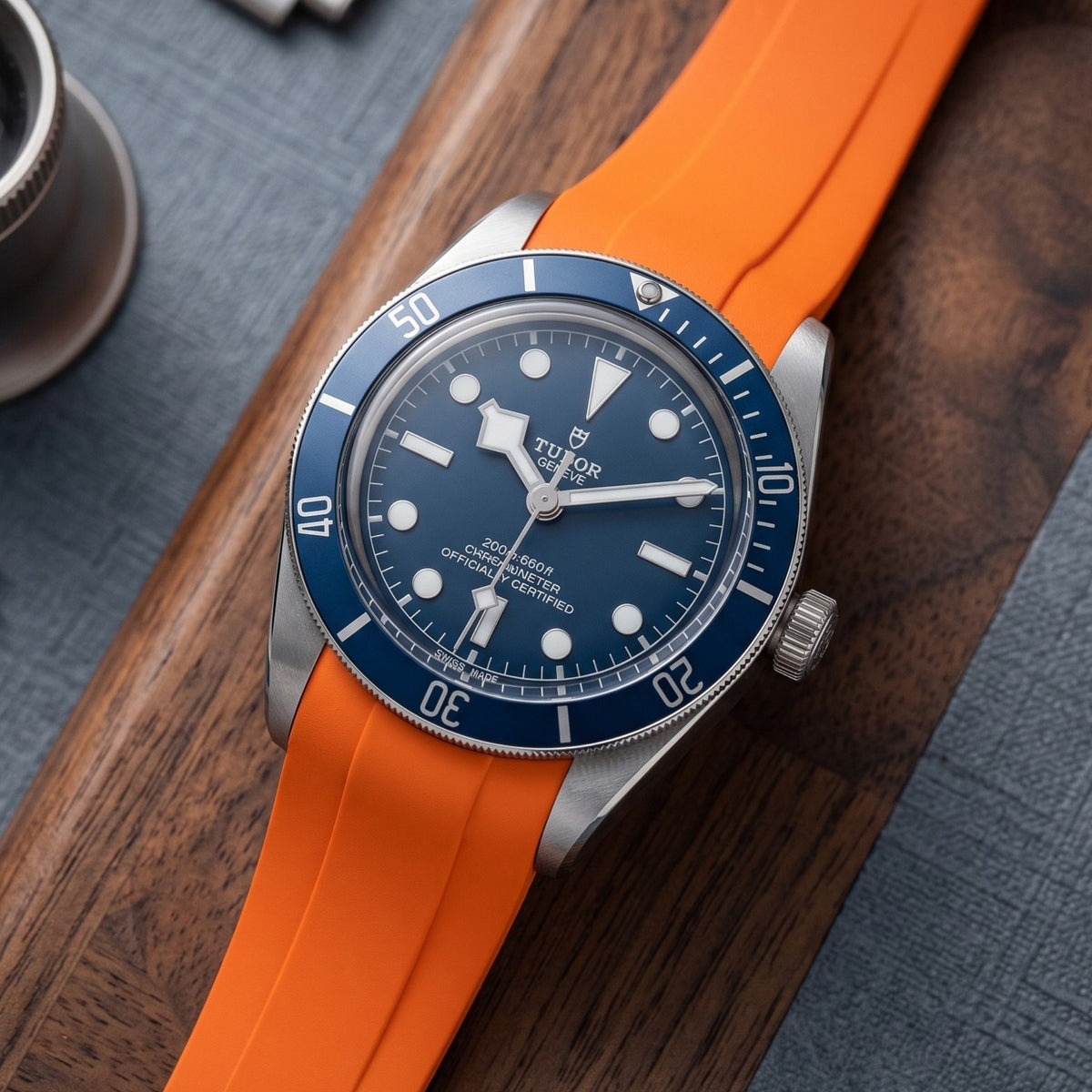 Bracelet en caoutchouc - Pour tous les modèles Tudor Black Bay - Orange